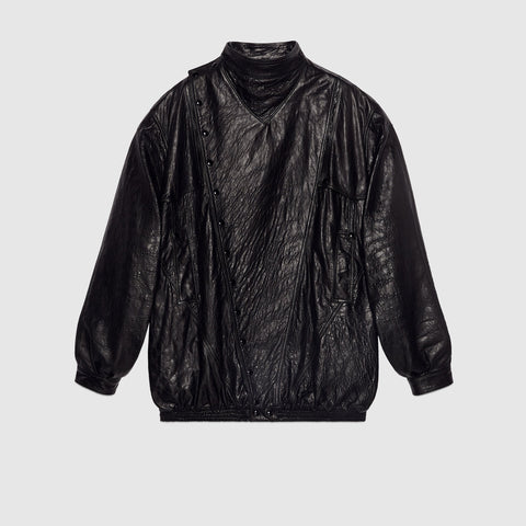 GUCCI Oversize leather jacket