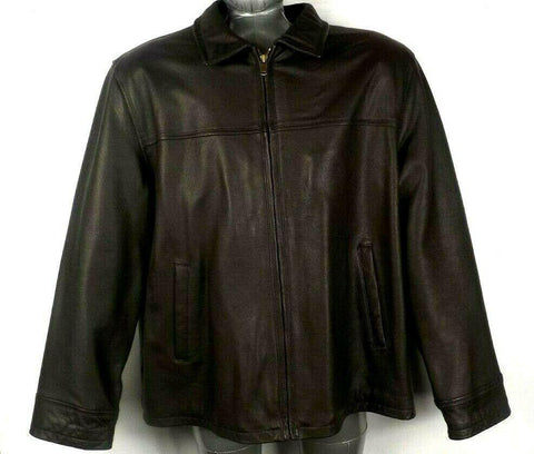 Columbia Sportswear Company Men's Leather Jacket - Brown