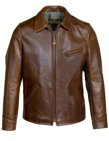 Schott NYC Horween Steerhide Sunset Back Delivery Jacket