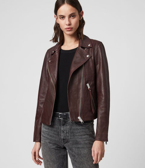 DALBY LEATHER BIKER JACKET