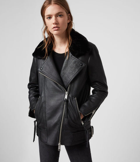 MAIZIE 2-IN-1 LEATHER BIKER LEATHER JACKET