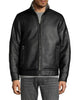 Calvin Klein Faux Shearling-Lined Faux Leather Jacket