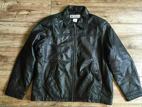 Columbia Men's Leather Black Jacket