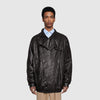 GUCCI Oversize leather jacket
