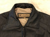 COLUMBIA Vintage Leather Bomber Zip Down Jacket