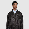 GUCCI Oversize leather jacket