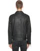 Calvin Klein Men's Black Vintage Leather Biker Jacket