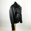 COLUMBIA Leather Bomber Jacket Quilted Lined Coat