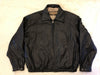 COLUMBIA Vintage Leather Bomber Zip Down Jacket