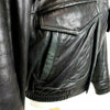 COLUMBIA Leather Bomber Jacket Quilted Lined Coat