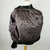 COLUMBIA Leather Bomber Jacket Quilted Lined Coat