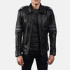 Cafe Racer Armstrong Black Leather Biker Jacket