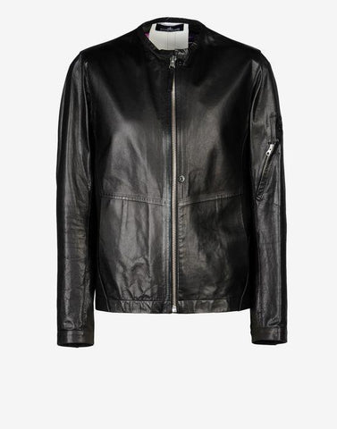 STONE ISLAND BIKER JACKET_PELLE UNO STRATO