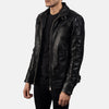 Cafe Racer Legacy Black Leather Biker Jacket
