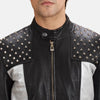 Cafe Racer Shapron Studded Leather Biker Jacket