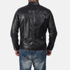 Cafe Racer Austere Black Leather Biker Jacket