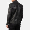 Cafe Racer Mack Black Leather Biker Jacket