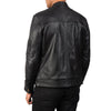 Cafe Racer Tea House Black Leather Biker Jacket