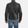 Cafe Racer Rustic Black Leather Biker Jacket