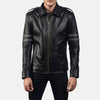Cafe Racer Armstrong Black Leather Biker Jacket