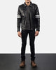 Cafe Racer Dragonhide Black Leather Jacket
