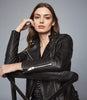 REISS TALLIS LEATHER BIKER JACKET