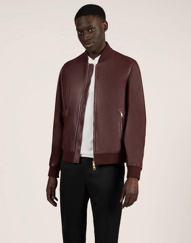 DUNHILL LEATHER BOMBER JACKET